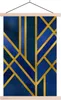 MuchoWow® Textilposter Gold - Luxus - Blau 60x90 cm mit Produktbild-Vorschau 1