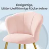 VASAGLE Esszimmerstuhl Schminktisch Sessel aus Samt mit Produktbild-Vorschau 6