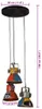 vidaXL Lampa wisząca 25 W wielokolorowa 30x30x100 cm E27 Podgląd zdjęcia produktu 7