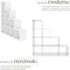 Bibliothèque Talisa avec 10 compartiments ouverts, design Voir les images du produit 3