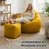 URBANARA Sitzsack 185l senfgelb Basic-Comfort Produktbild-Vorschau 7
