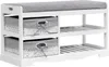 Happy Home Schuhbank mit Sitzfläche, Sitzbank mit Stauraum, Produktbild-Vorschau 4