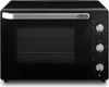 A black De Longhi electric oven is shown from the front. Náhľad obrázku produktu