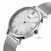 Alienwork Damen-Armbanduhr Quarz silber mit Metall Mesh Produktbild-Vorschau 2