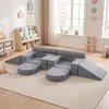 COSTWAY 10-częściowa modułowa sofa do zabawy z zdejmowaną i Podgląd zdjęcia produktu 8