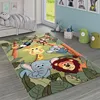 Kinderteppich Kinderzimmer Dschungel Tiere Giraffe Löwe Produktbild-Vorschau 1