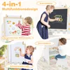 Cavalletto per bambini COSTWAY, lavagna per bambini 4 in 1 Anteprima dell’immagine prodotto 4
