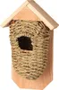 Vogelhaus aus Weidengeflecht aus Holz und Seegras für eine Produktbild-Vorschau 1