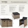 TecTake 403757, Hnědá, 8 sedadlo/sedadel, Dospělí a děti, Náhled obrázku produktu 6