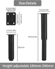 Satz von 5 Möbel Füße höhenverstellbar, 18-34 cm Produktbild-Vorschau 2