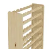 A close-up, angled view of a wooden wine rack against a white background. Produktbild-Vorschau