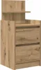 A wooden nightstand with two drawers and a shelf. Náhled obrázku produktu