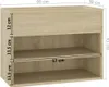vidaXL Ławka na buty dąb sonoma 60x30x45 cm Materiał Podgląd zdjęcia produktu 14