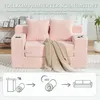 okwish Klappsofa mit 2 Kissen und Becherhalter,Modernes Produktbild-Vorschau 6