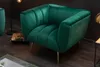 Retro Sessel NOBLESSE 106cm smaragdgrün Samt mit Produktbild-Vorschau 4