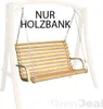 Hollywoodschaukel Bank | Holzbank Lärchenholz Gartenbank Produktbild-Vorschau 2