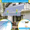Faziango 350x300cm Sonnenmarkise Gelenkarmmarkise Aluminium Produktbild-Vorschau 7