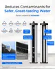 Product information and comparison graphic for a water filter. Podgląd zdjęcia produktu