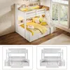 Etagenbett 90x200 + 140x200 cm mit LED, offenen Produktbild-Vorschau 5