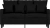 vidaXL 2-Sitzer-Sofa Schwarz 120 cm Stoff Produktbild-Vorschau 4