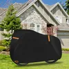 Telo impermeabile per bicicletta con catarifrangenti nero Anteprima dell’immagine prodotto 5