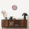 Wanduhr - Rund - Glasuhr - Abstraktion Marmor Rosa - Produktbild-Vorschau 7