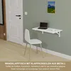 Wandklapptisch Schreibtisch Tischplatte 70x40 cm in Weiß Produktbild-Vorschau 2