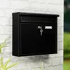 HI Briefkasten Schwarz 36 x 12 x 32 cm Produktbild-Vorschau 2