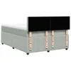 Boxspringbett mit Matratze Hellgrau 140x190 cm Samt Produktbild-Vorschau 8