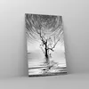 Bilder auf glas - Einteilig - Schwarzweiß Baum See - Produktbild-Vorschau 4