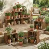 Dřevěná bedna s plameny 40x30x25cm – bedna na ovoce, Náhled obrázku produktu 6