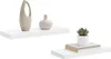 vidaXL Étagères flottantes 2 pcs. Blanc brillant Voir les images du produit 5
