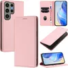 Litchi Leder Handyhülle für Samsung Galaxy S23 Ultra Wallet Produktbild-Vorschau 1
