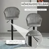 HOMCOM 2er-Set Barhocker Barstühle mit Lehne drehbar Produktbild-Vorschau 4