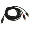Kábel s konektorom typu C na 2RCA, hi-fi stereo, pozlátený Náhľad obrázku produktu 5