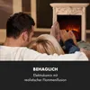 A couple relaxing in front of an electric fireplace. Produktbild-Vorschau