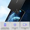 A tablet is shown with a close-up of its camera module, and three feature callouts at the bottom. Produktbild-Vorschau