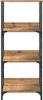vidaXL Regał dębowy Artisan 50x33x117,5 cm materiał Podgląd zdjęcia produktu 4