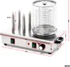 Wiltec Hot Dog Gerät 650 W aus Edelstahl mit 4 Heiz-Dornen, Produktbild-Vorschau 7