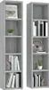 vidaXL CD-Regale 2 Stk. Grau Sonoma 21x16x93,5 cm Produktbild-Vorschau 11