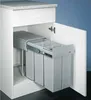 WESCO Vstavaný odpadkový kôš 3x10ltr. 38,5cm hliníková sivá Náhľad obrázku produktu 9