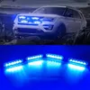 4x LED MODRÉ INDIKÁTORY VÝSTRAŽNÁ LAMPIČKA Diaľkové Náhľad obrázku produktu 5
