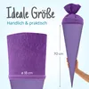 itenga Bastelschultüte 70cm mit Filzverschluss LILA / Produktbild-Vorschau 5