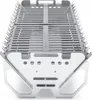 A metal camping grill is shown from a front-facing, slightly elevated angle against a white background. Produktbild-Vorschau