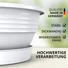 Plastard Pflanzenschale Ø 40 cm mit Untersetzer rund – Weiß Produktbild-Vorschau 5
