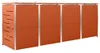 vidaXL Vuilnisbakbox voor 4 containers, 276,5 x 77,5 x 115 Productafbeelding-voorbeeld 6
