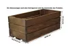 Jardinère en bois, couleur marron, 30 cm Voir les images du produit 4