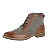 A single brown and gray boot is shown against a white background. Voir les images du produit