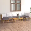 vidaXL 8-tlg. Garten-Lounge-Set mit Kissen Massivholz Produktbild-Vorschau 2