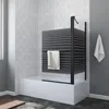 AQUALAVOS Duschwand Badewanne schwarz 70x140x80 cm mit Produktbild-Vorschau 1